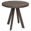 Table à manger Iron Craft 80cm ronde gris mangue