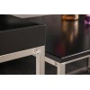 Table basse set de 3 plateaux noir