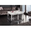 Table basse  set de 3 plateaux blancs