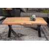 Table basse Mammut X 110cm acacia 35mm