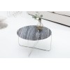 Table basse Noble marbre gris argent