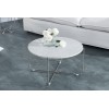 Table basse Noble marbre blanc argent