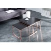 Table basse set de 2 cuivre noir