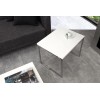 Table basse set de 2 chrome blanc