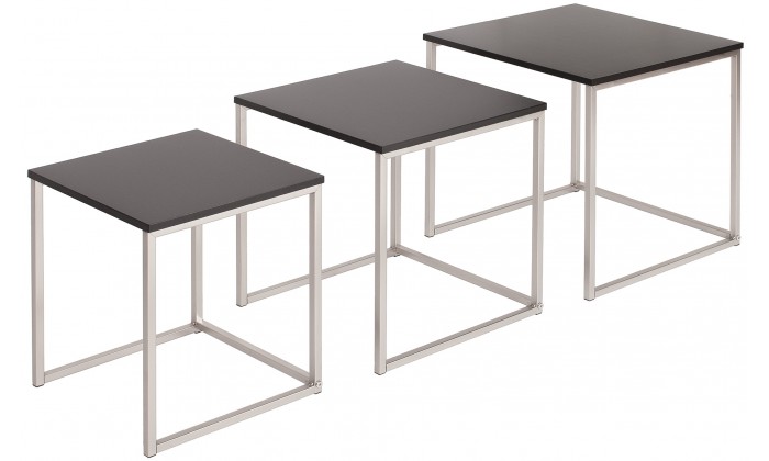 Table basse New Elements set de 3 noir