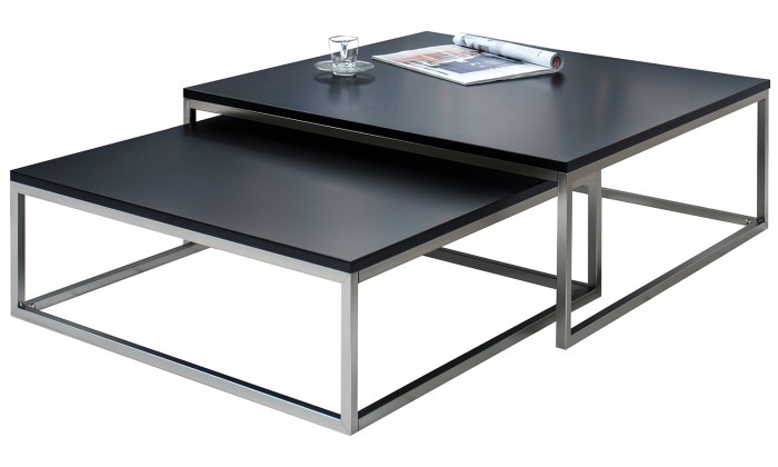 Table basse New Elements set de 2 noir