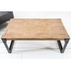 Table basse Factory 110cm acacia teck gris