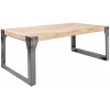 Table basse Factory 110cm acacia teck gris