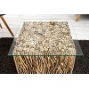 Table basse Fossil I 45cm bois flotté