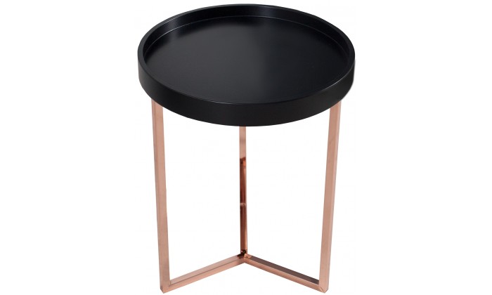 Table basse Modular 40cm cuivre noir