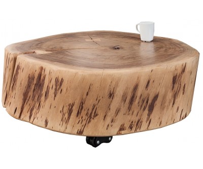 Table basse Goa 60cm rouleaux d'acacia