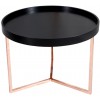 Table basse Modular 60cm cuivre noir