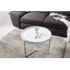 Table basse Modular 60cm argent blanc