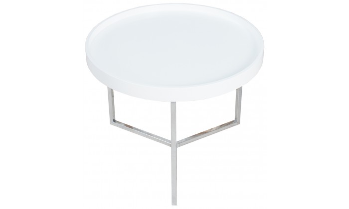 Table basse Modular 60cm argent blanc