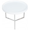 Table basse Modular 60cm argent blanc