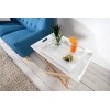 Table basse Scandinavia avec 2 plateaux blanc