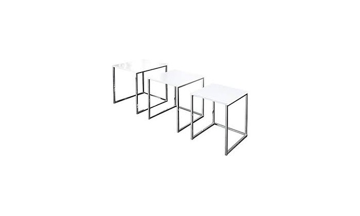 Table basse New Elements set de 3 blanc