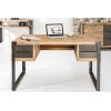 Bureau Factory 135cm acacia teck gris