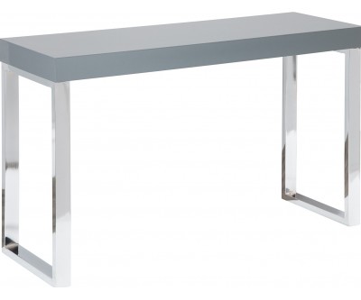 Bureau d'ordinateur portable gris foncé