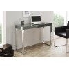 Bureau d'ordinateur portable gris foncé