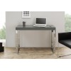 Bureau d'ordinateur portable gris foncé