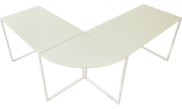 Bureau d'angle Big Deal blanc