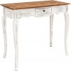 Bureau Hemingway 80cm acajou blanc