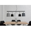 Lustre Levels 100cm en noir gris et blanc