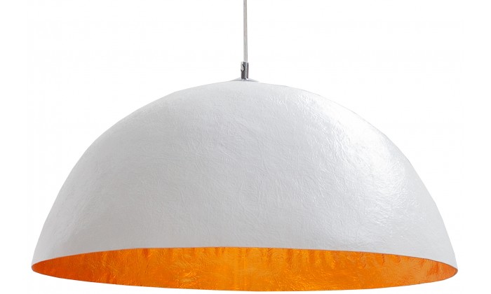 Lustre Glow 50cm en blanc et or