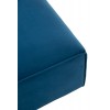 Pouf/Coin Carre Textile/Bois Bleu