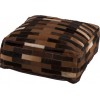 Pouf Chalet Cuir Marron