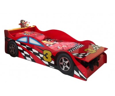 Lit enfant voiture rouge JUNIOR