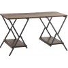 Table/Bureau Tube Metal Gris