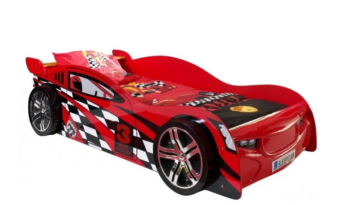 Lit voiture desing enfant  rouge FLASH