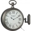 Horloge Antique 2 Cotes Led Metal Gris