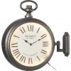 Horloge Antique 2 Cotes Led Metal Gris