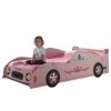 Lit enfant voiture fille rose PAPILLON