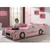 Lit enfant voiture fille rose PAPILLON