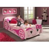 Lit enfant voiture fille rose violette PAPILLON