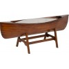 Table De Salon Bateau Bois Marron