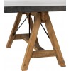 Table De Salon Rectangulaire Bois/Metal Gris/Naturel