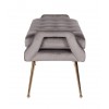 Banc canapé Khaki Gris  / Or Rebel