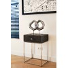 Table d'appoint  Chevet Blackbone silver 1-tiroir