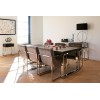 Table d'appoint  Chevet Blackbone silver 1-tiroir