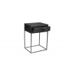 Table d'appoint  Chevet Blackbone silver 1-tiroir