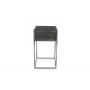 Table d'appoint  Chevet Blackbone silver 1-tiroir